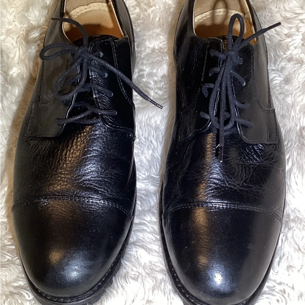 Belvedere duke men’s Black Leather Oxford shoes size 10EEE